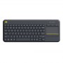 Logitech | K400 Plus | Keyboard with Trackpad | Wireless | NL | Black | USB port | 380 g - 4